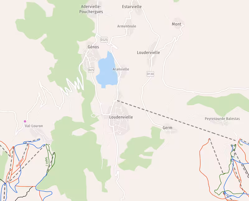 Carte de Loudenvielle pour une chasse au trésor